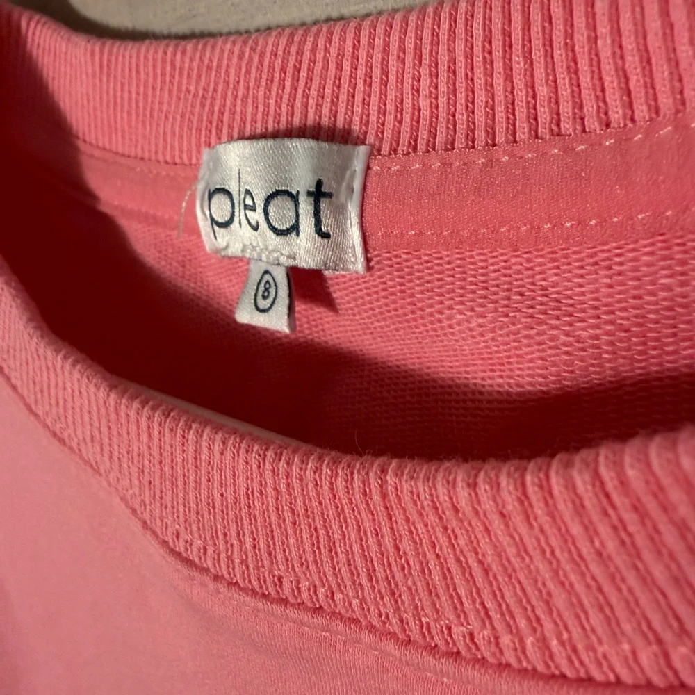 Girls Pink Puff Short Sleeve‎ Sweatshirt Top